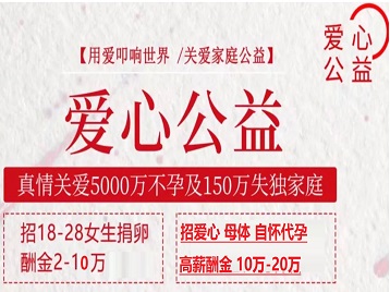 广宁捐卵助孕生子 爱心志愿者招募